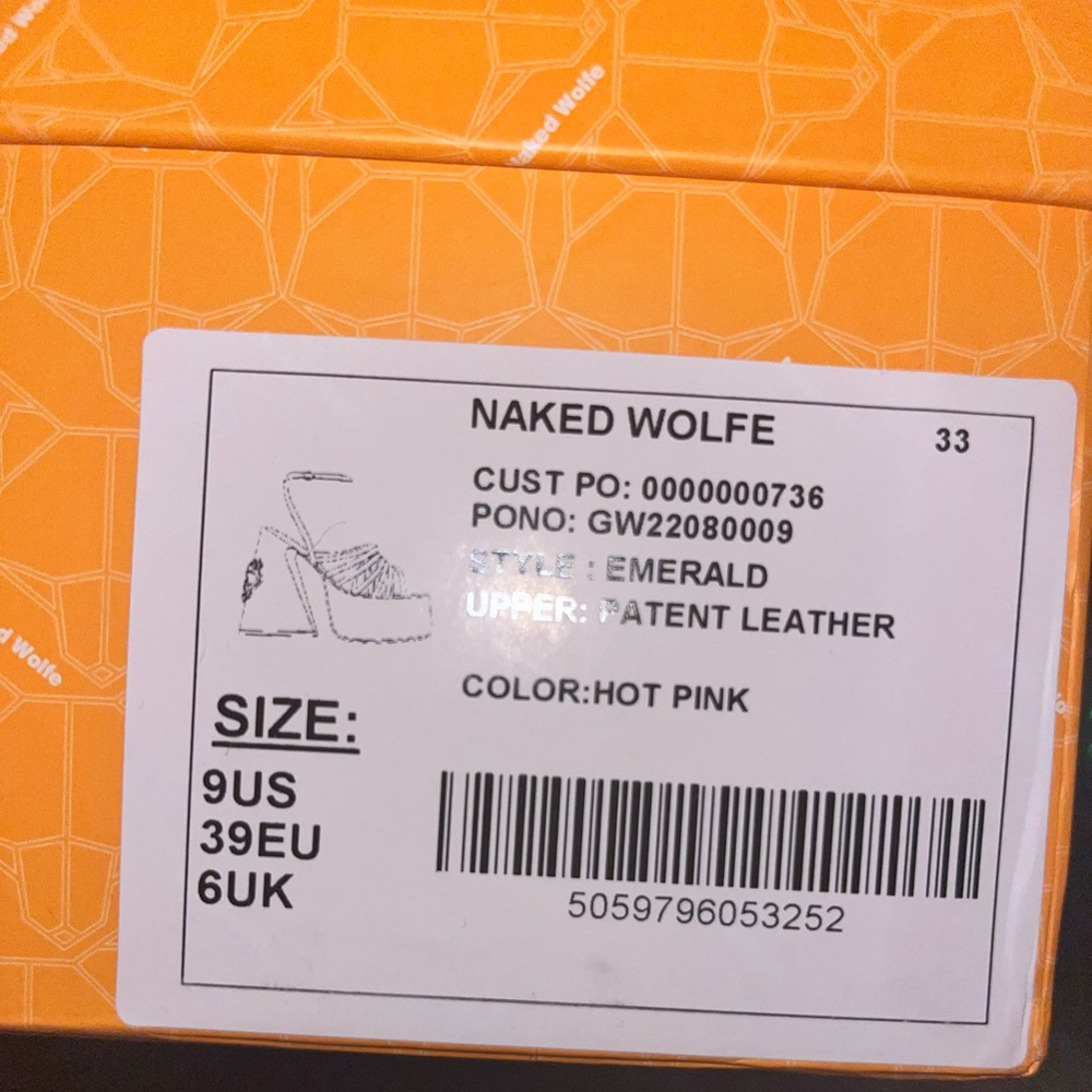 Naked Wolfe Barbie Pink Platform Heels - Picture 5 of 5